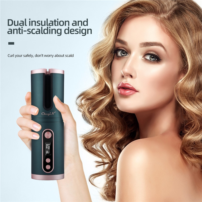 2000W Low Noise Hair Dryer Mini Flat Iron Hair Straightener Unbound Automatic Hair Curler Rechargeable Curling Iron Roller Waver